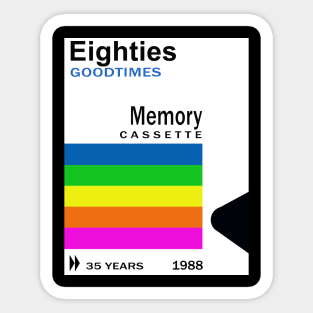 EIGHTIES CASSETTE Sticker